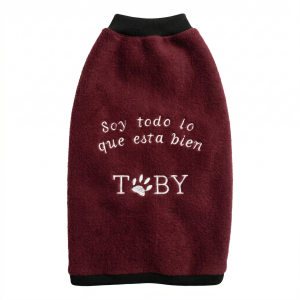 Abrigo con FRASE CORTA + NOMBRE