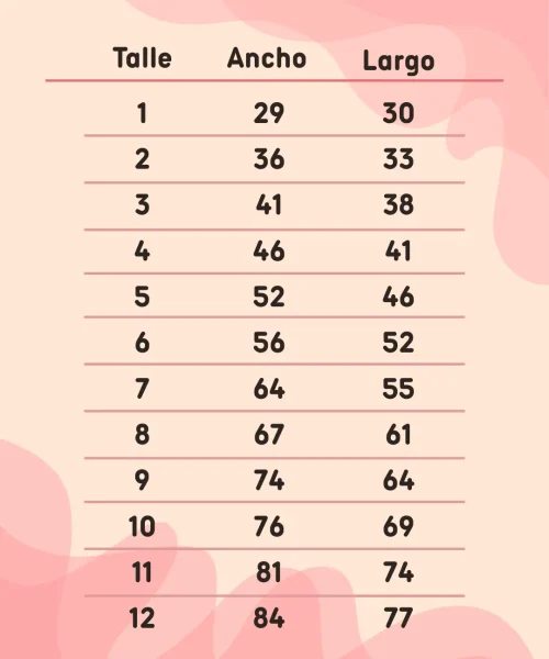 INFO ABUDA - ABRIGOS talle